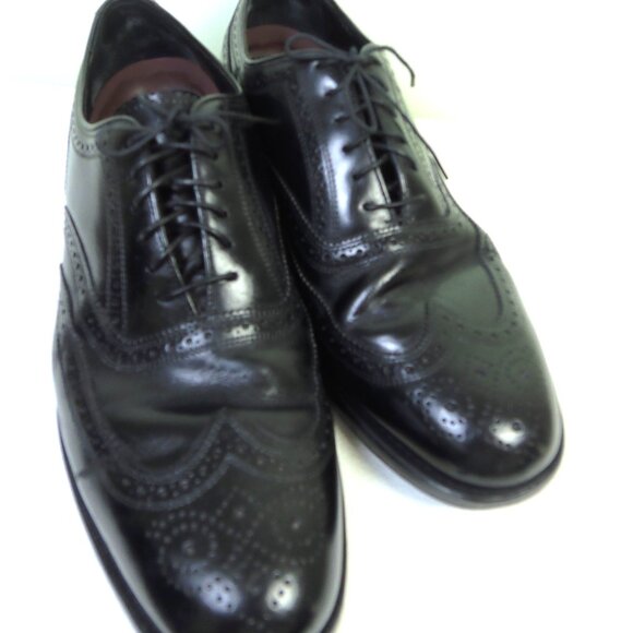Florsheim Royal Imperial Men 10.5 3E Wingtip Oxford MadMen Suits MobBoss CEO - Picture 1 of 16